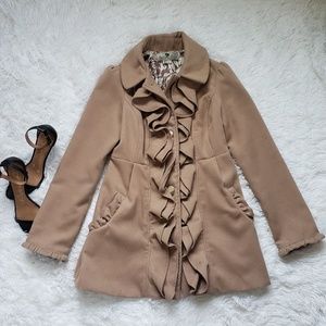 Tan trench coat